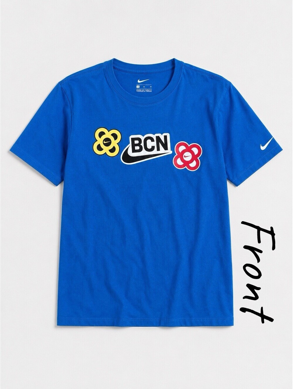 Nike Sportswear FC Barcelona BCN Panot Flower T-Shirt Blue Men's Size M